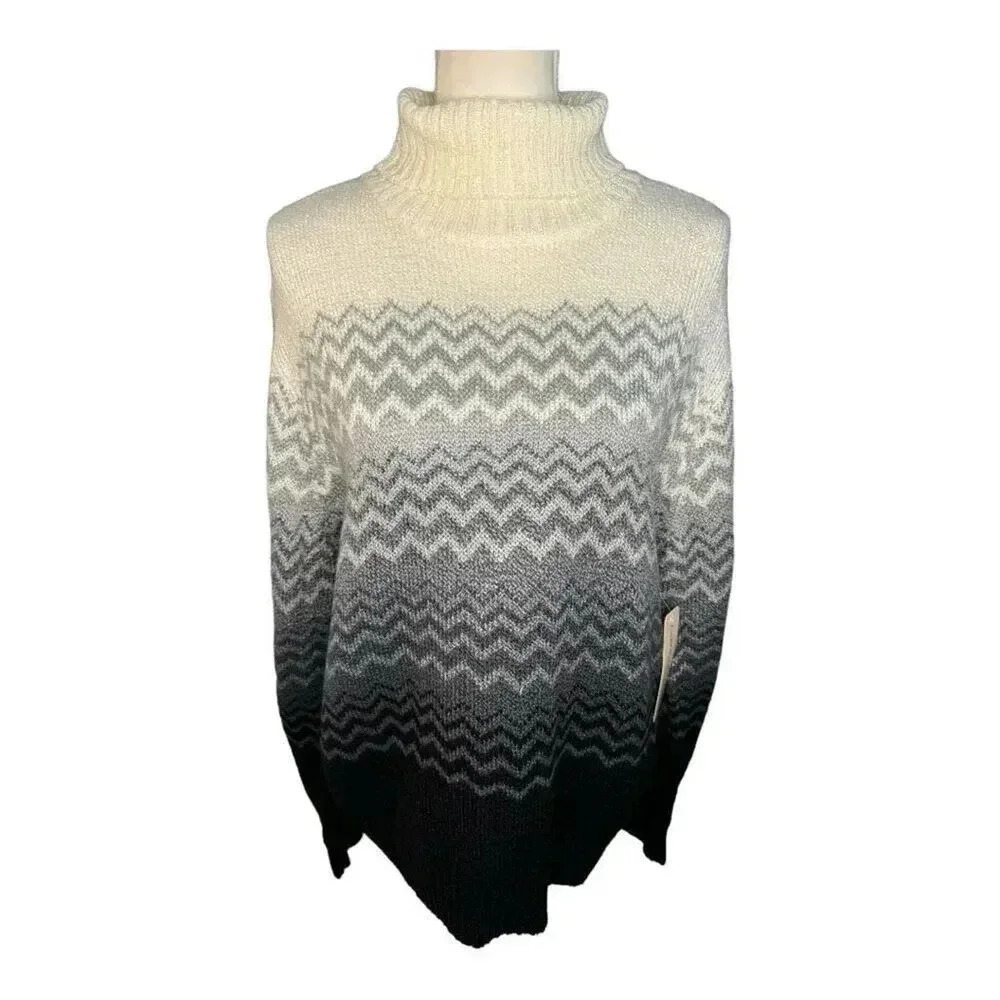 Carolyn Taylor Essentials Women's Large‎ Turtleneck Sweater Large Multicolor NWT